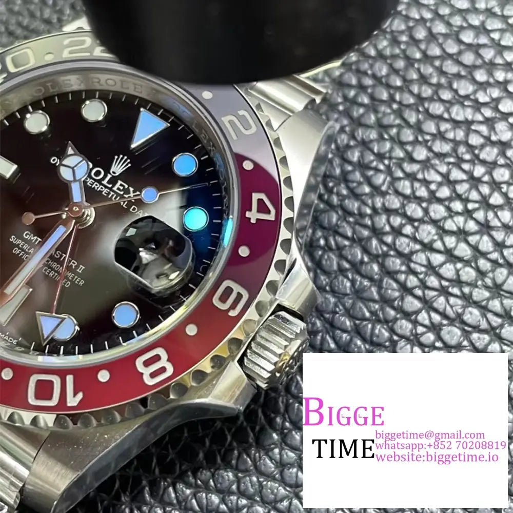 Gmt-Master Ii 126710 Blro 904L Blue/Red Ceramic Bezel Jubilee Bracelet Arf Sh3285 Rolex