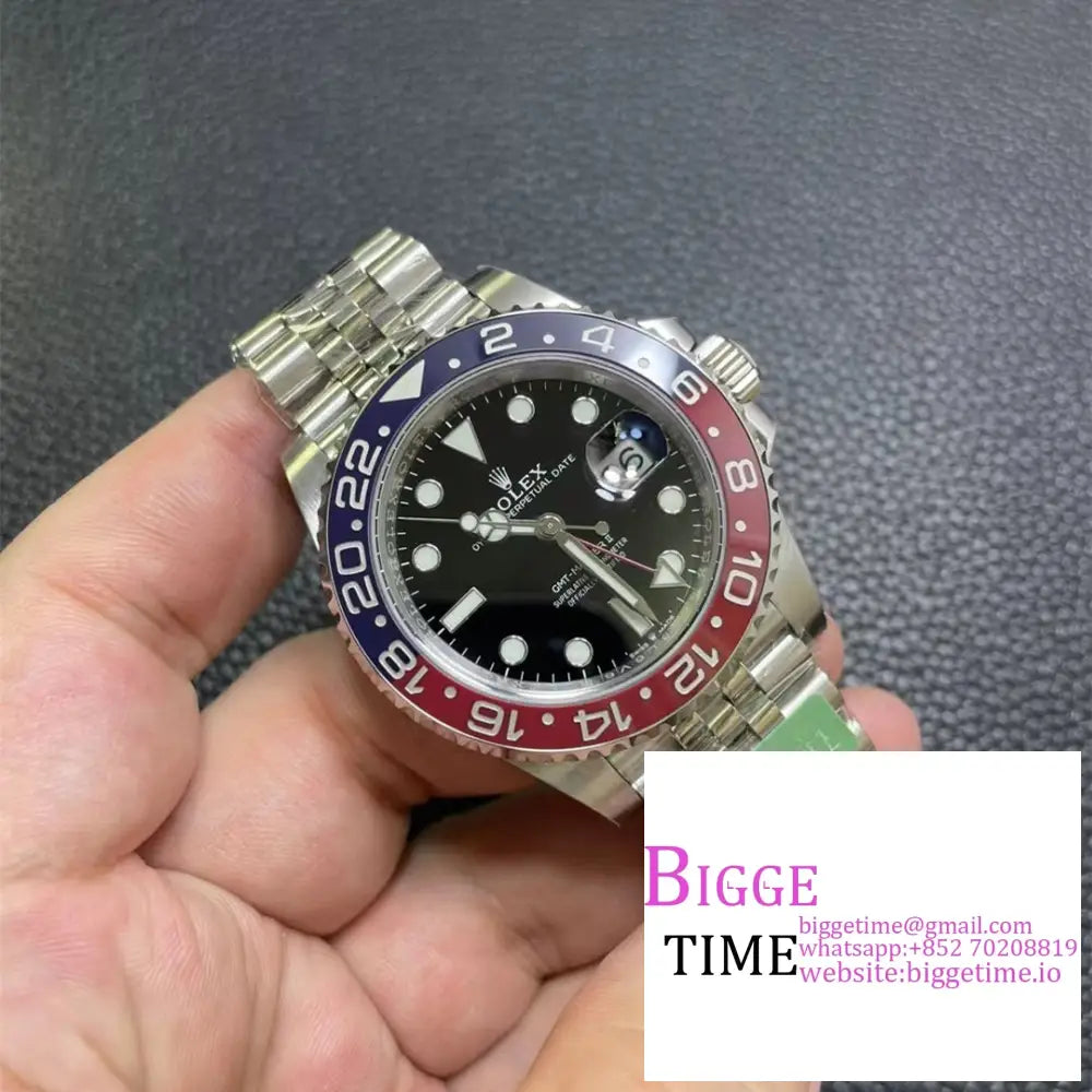 Gmt-Master Ii 126710 Blro 904L Blue/Red Ceramic Bezel Jubilee Bracelet Arf Sh3285 Rolex