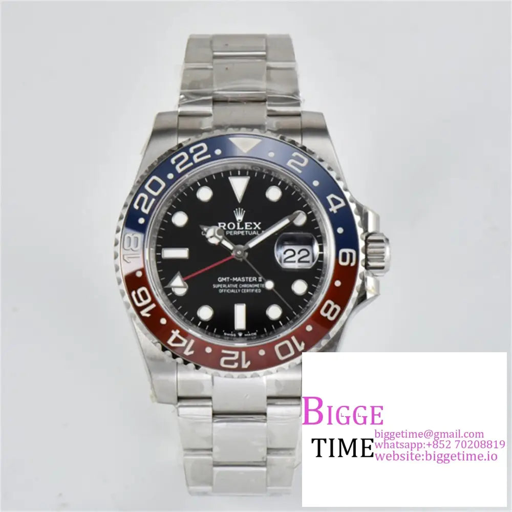 Gmt-Master Ii 126710 Blro 904L Blue/Red Ceramic Bezel Oyster Bracelet Clean Factory Cf V3 Dd3285