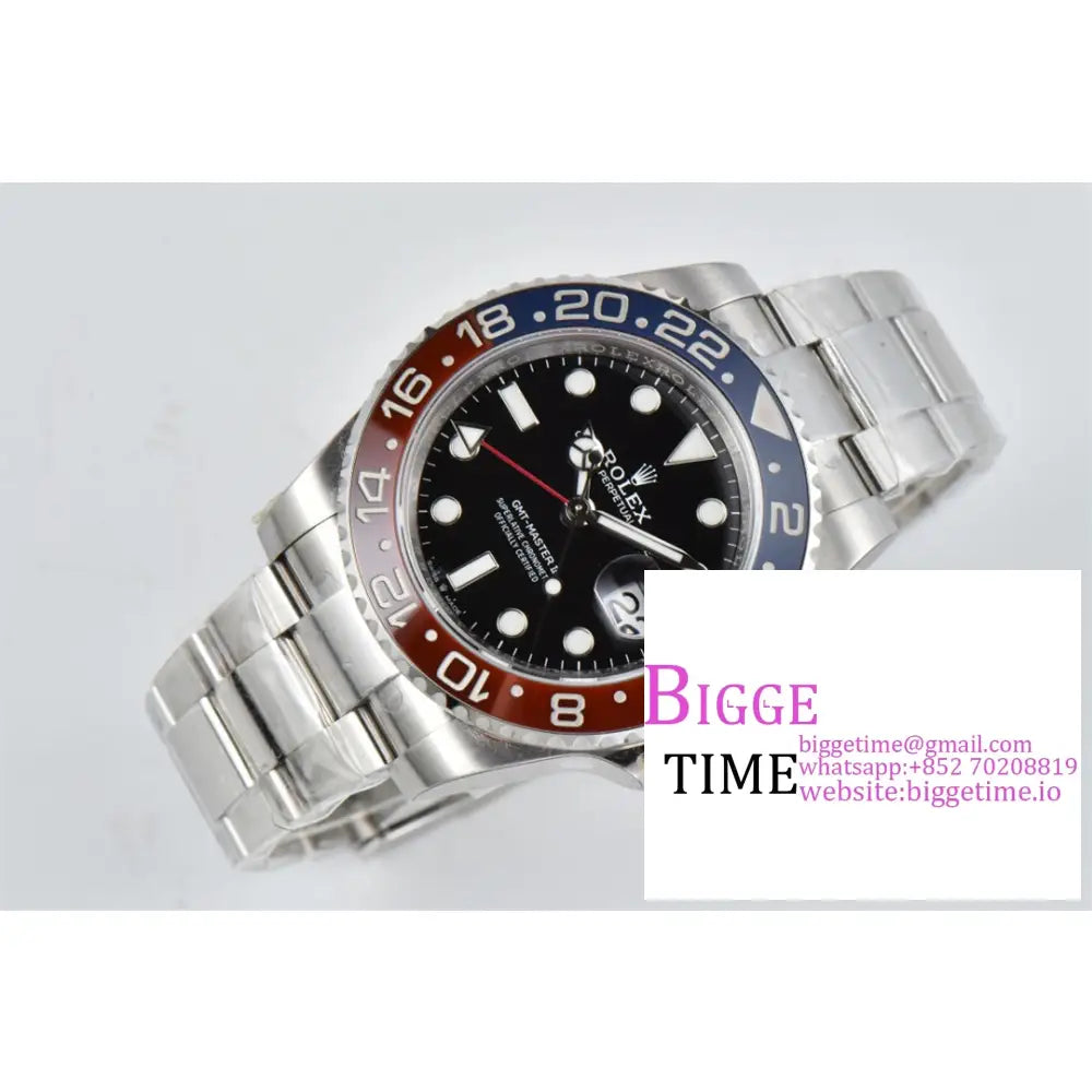 Gmt-Master Ii 126710 Blro 904L Blue/Red Ceramic Bezel Oyster Bracelet Clean Factory Cf V3 Dd3285