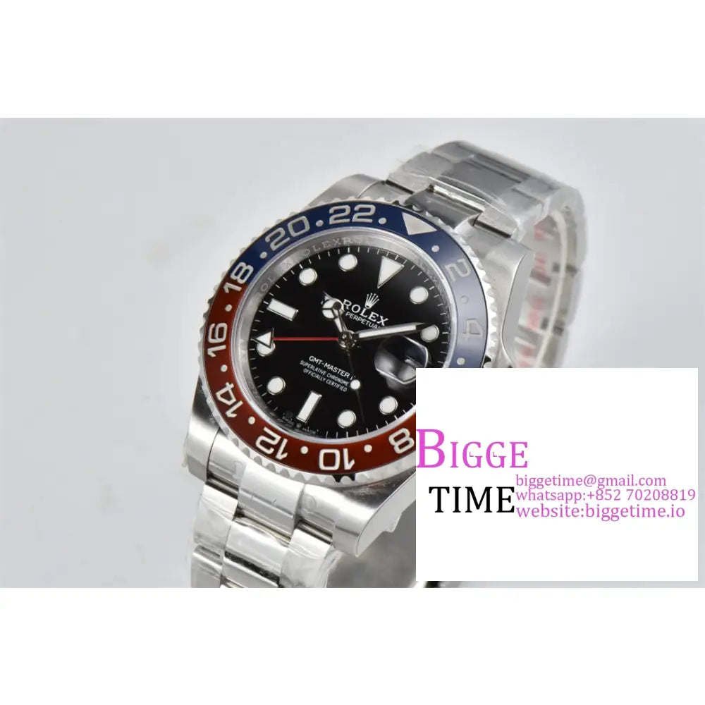 Gmt-Master Ii 126710 Blro 904L Blue/Red Ceramic Bezel Oyster Bracelet Clean Factory Cf V3 Dd3285