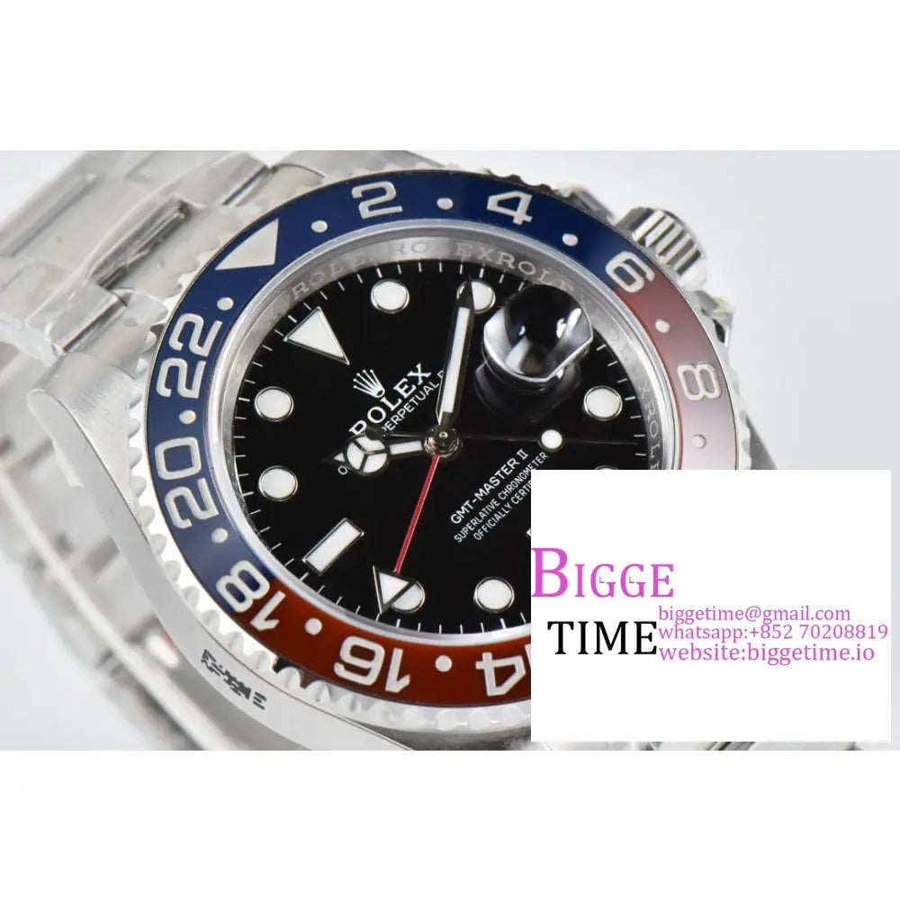 Gmt-Master Ii 126710 Blro 904L Blue/Red Ceramic Bezel Oyster Bracelet Clean Factory Cf V3 Dd3285