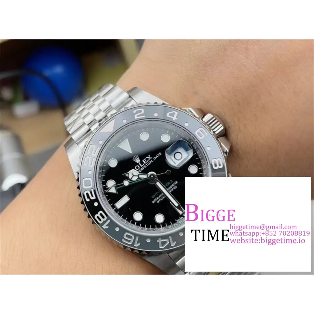 Gmt-Master Ii 126710 Grnr 904L Black/Grey Ceramic Bezel Jubilee Bracelet Arf Sh3285 Rolex