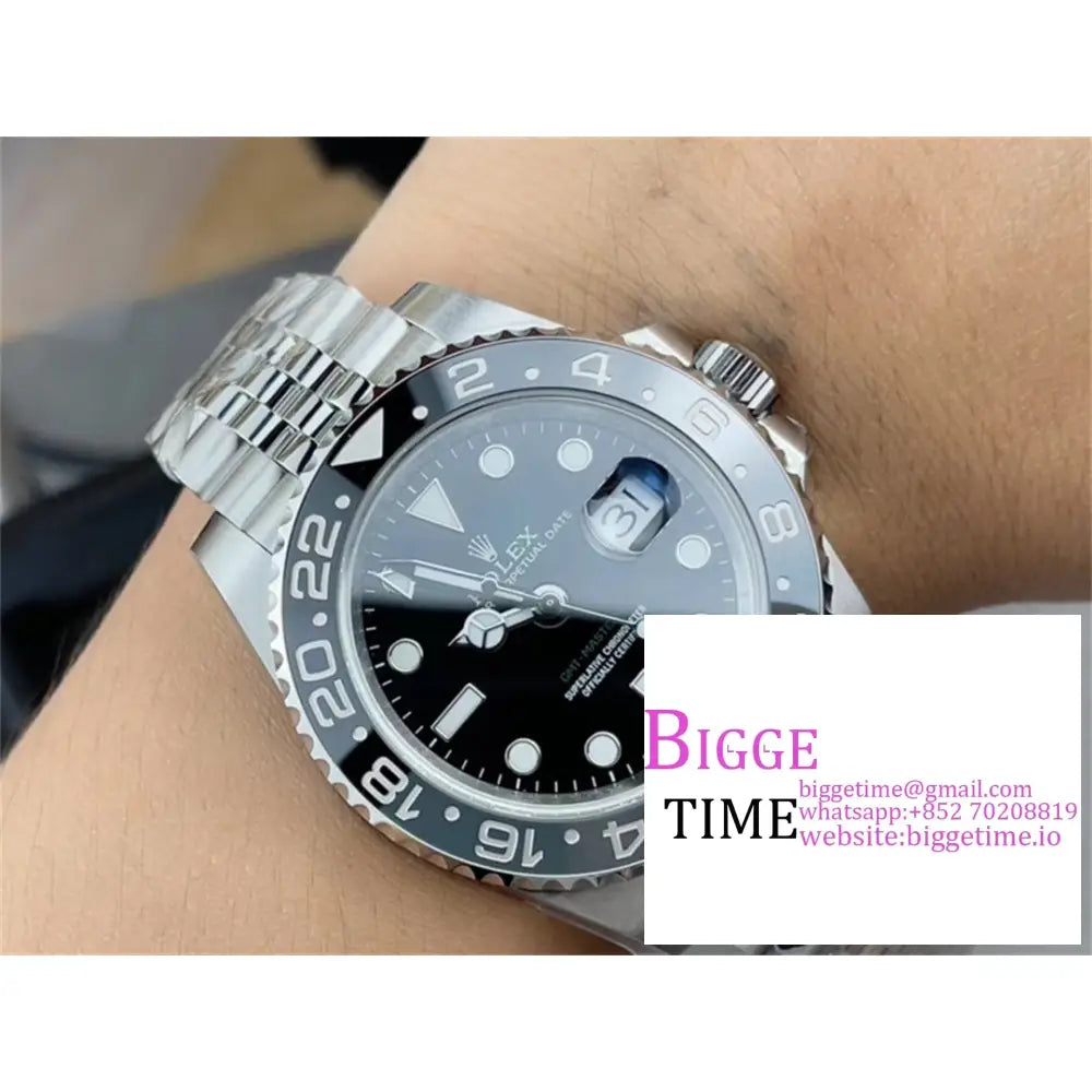 Gmt-Master Ii 126710 Grnr 904L Black/Grey Ceramic Bezel Jubilee Bracelet Clean Factory Cf Dd3285