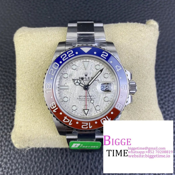 Gmt-Master Ii 126719Blro 904L Blue/Red Ceramic Bezel Meteorite Dial Oyster Bracelet C + F Dd3285