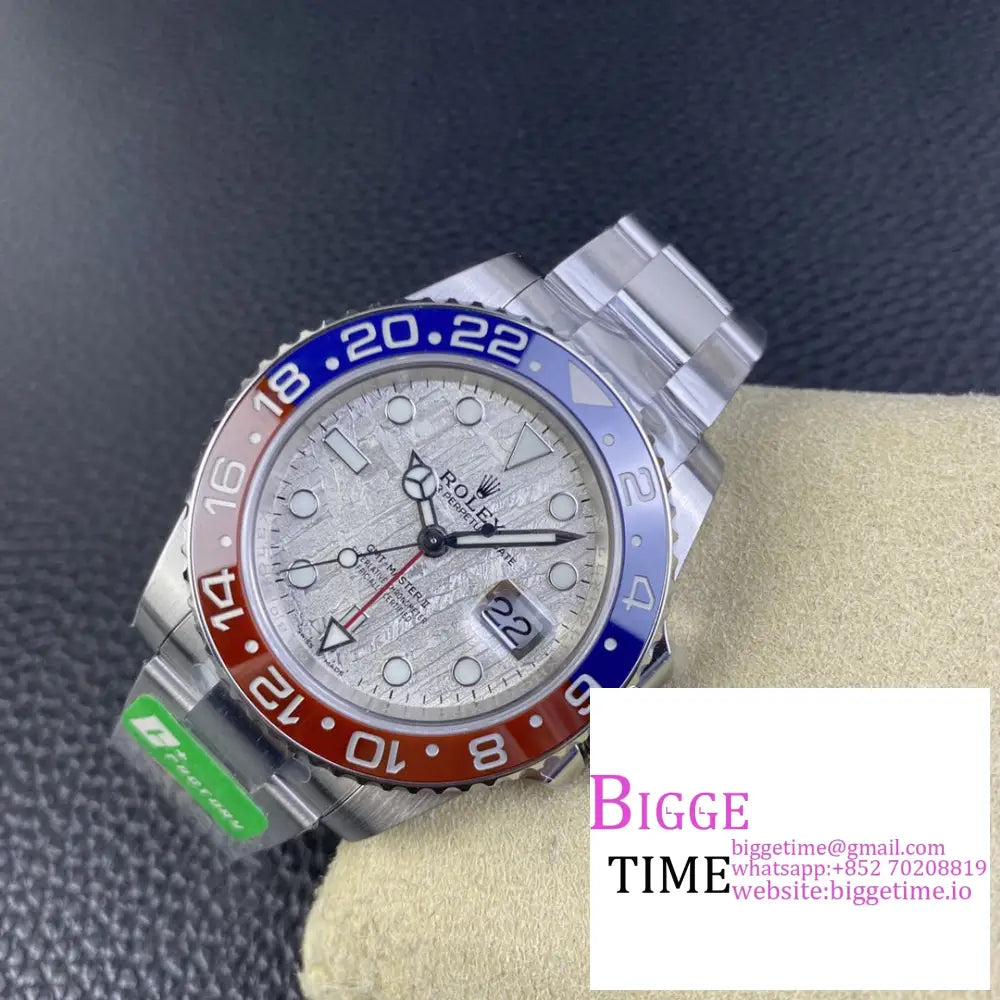 Gmt-Master Ii 126719Blro 904L Blue/Red Ceramic Bezel Meteorite Dial Oyster Bracelet C + F Dd3285