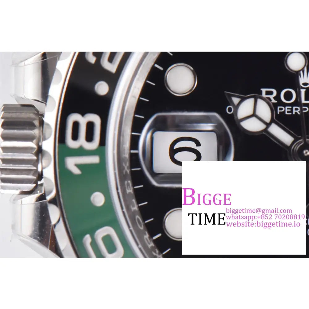 Gmt-Master Ii 126720 Vtnr 904L Sprite Black/Green Ceramic Bezel Jubilee Bracelet Clean Factory Cf