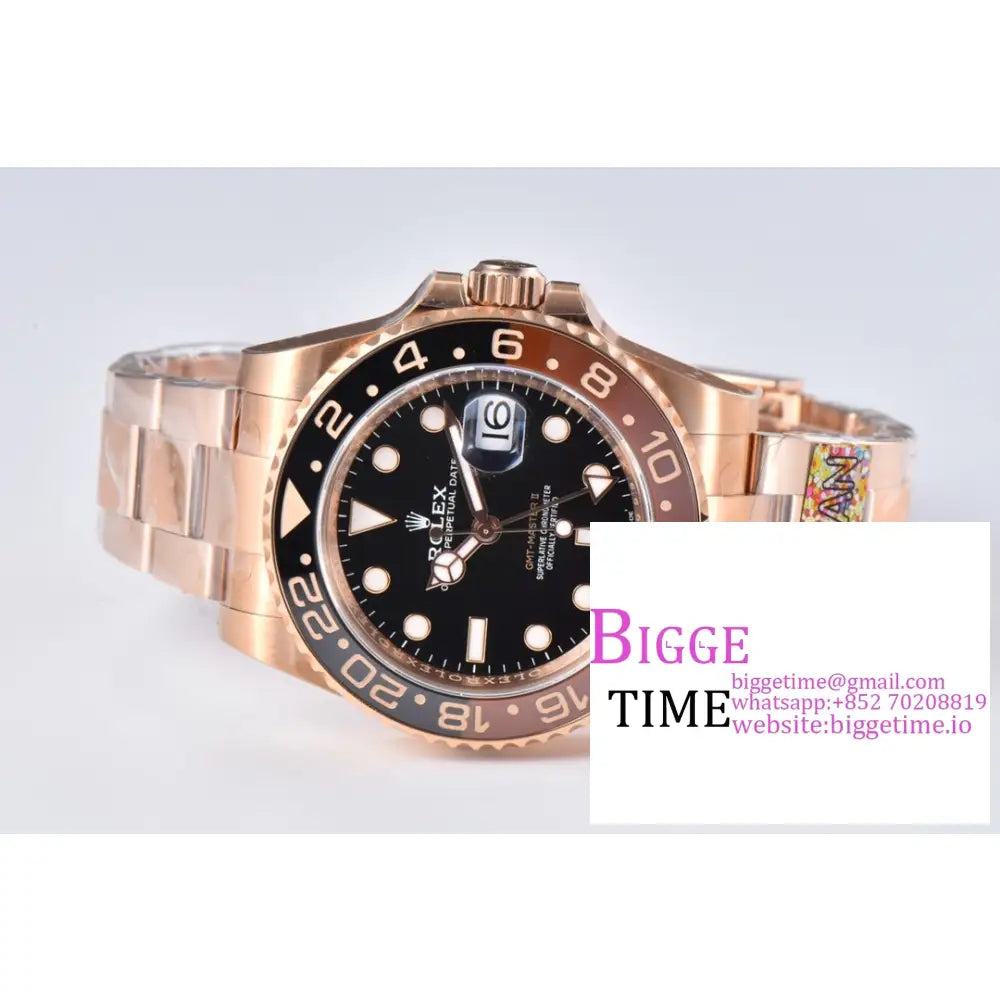 Gmt-Master Ii Rg 126715 Chnr 904L Black/Brown Ceramic Bezel Oyster Bracelet Clean Factory Cf Dd3285