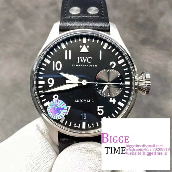 Iwc Big Pilot 46Mm Iw501001 Black Dial Leather Strap Zf A51111 Option1 Iwc