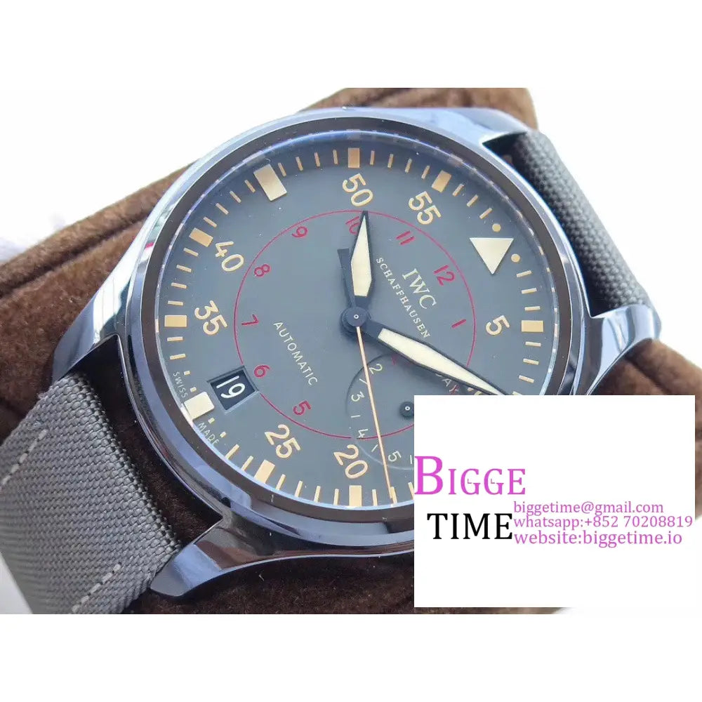 Iwc Big Pilot 48Mm Iw501902 Ceramic Grey Dial Nylon Strap Zf A51111 Iwc