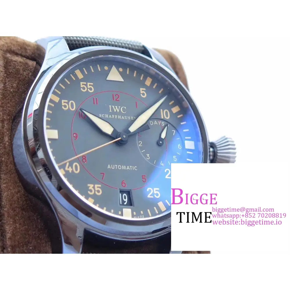 Iwc Big Pilot 48Mm Iw501902 Ceramic Grey Dial Nylon Strap Zf A51111 Iwc