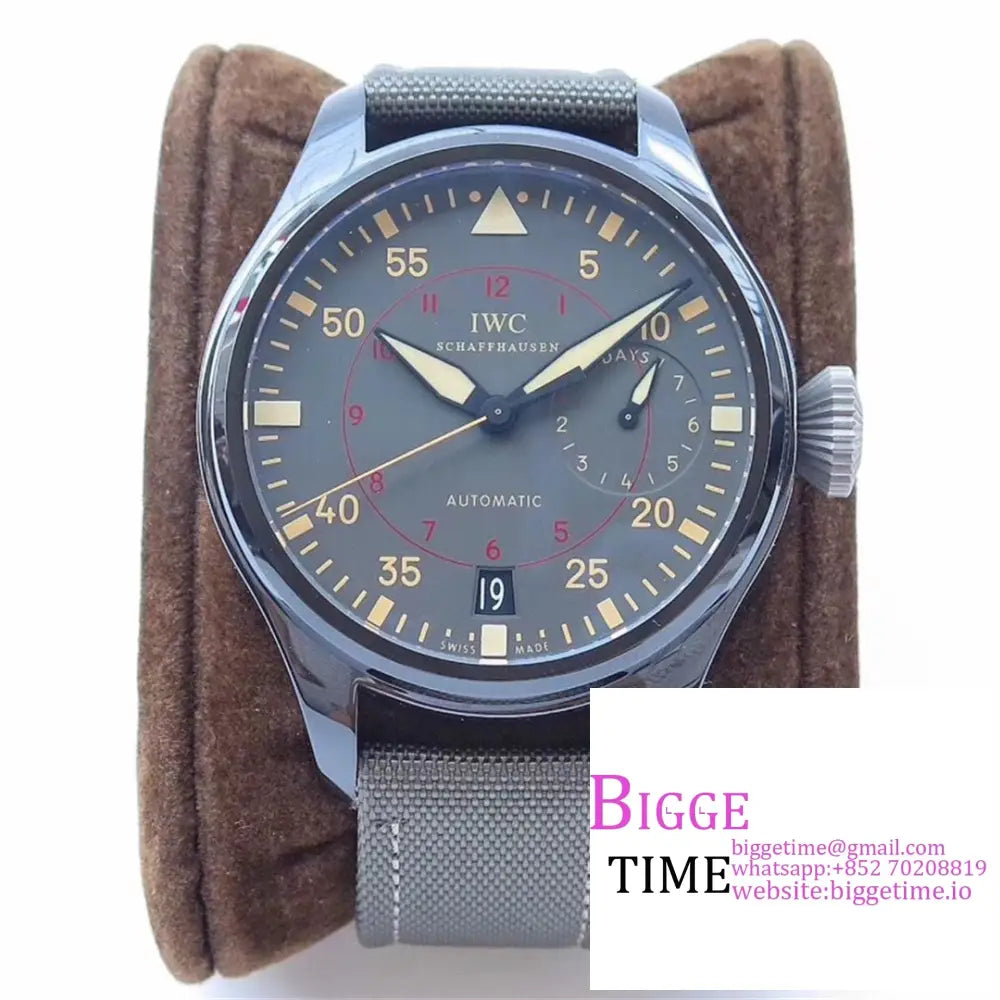 Iwc Big Pilot 48Mm Iw501902 Ceramic Grey Dial Nylon Strap Zf A51111 Option1 Iwc