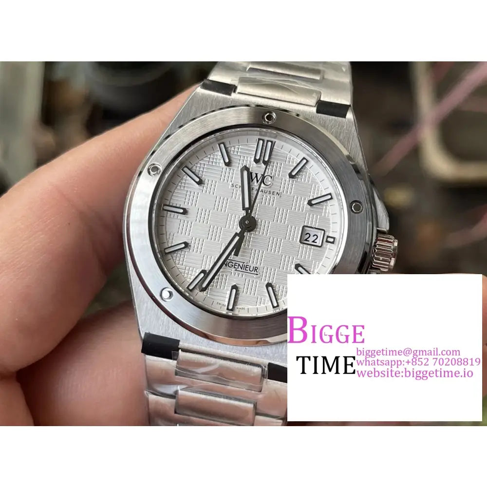 Iwc Ingenieur 40Mm White Dial Ss Bracelet V7F A2892 Iwc