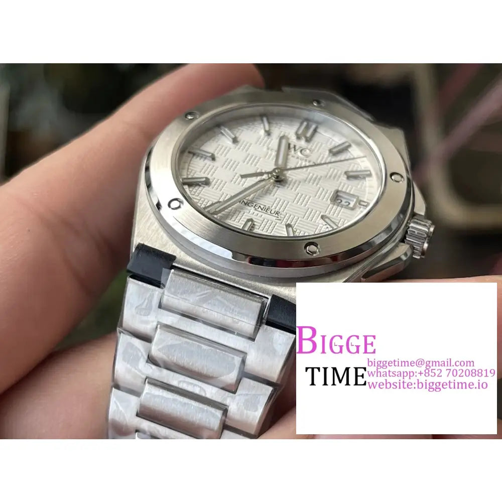 Iwc Ingenieur 40Mm White Dial Ss Bracelet V7F A2892 Iwc