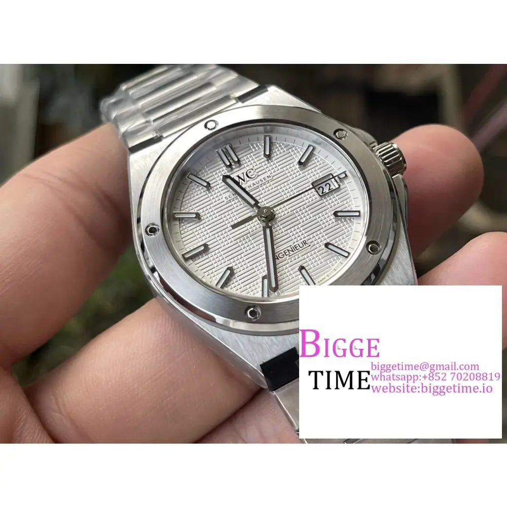 Iwc Ingenieur 40Mm White Dial Ss Bracelet V7F A2892 Iwc