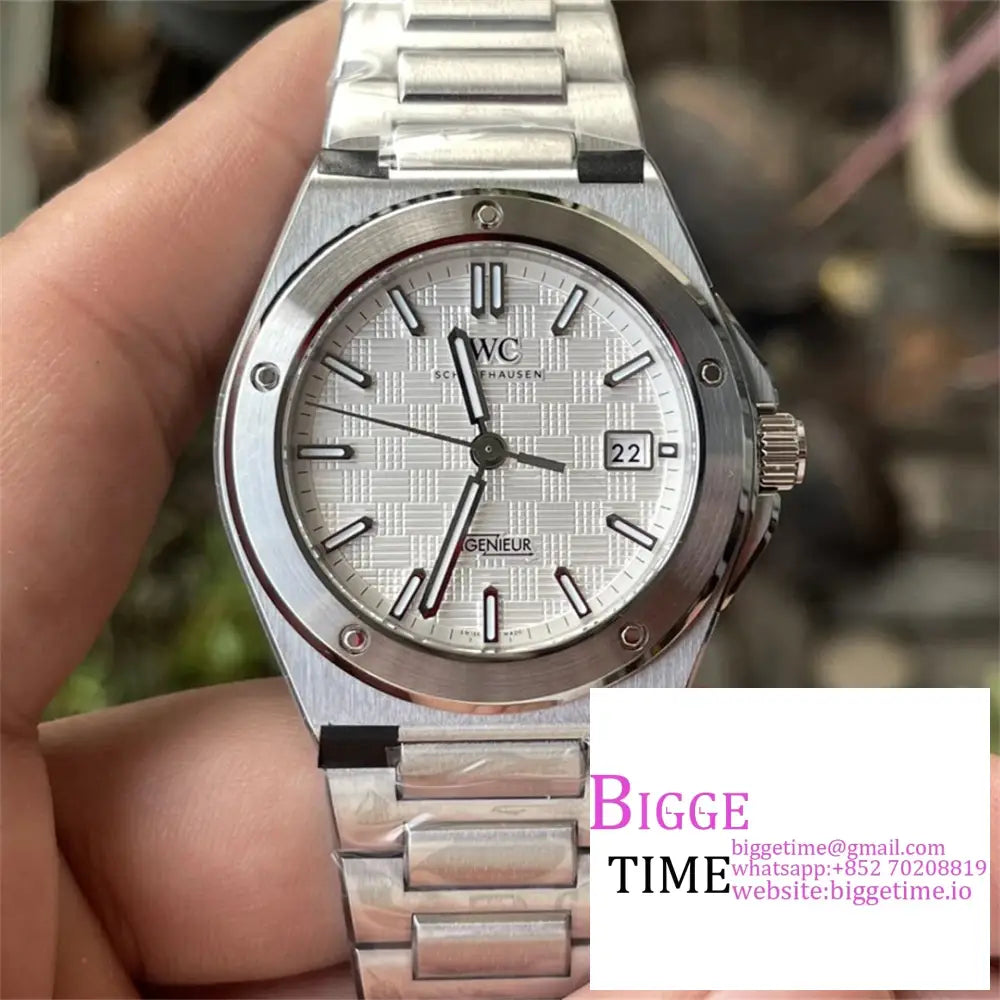 Iwc Ingenieur 40Mm White Dial Ss Bracelet V7F A2892 Option1 Iwc