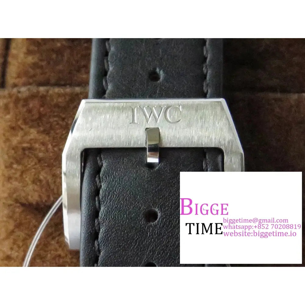 Iwc Pilot Mark Xviii 40Mm Iw327002 White Dial Black Leather Strap V7F A2892 Iwc