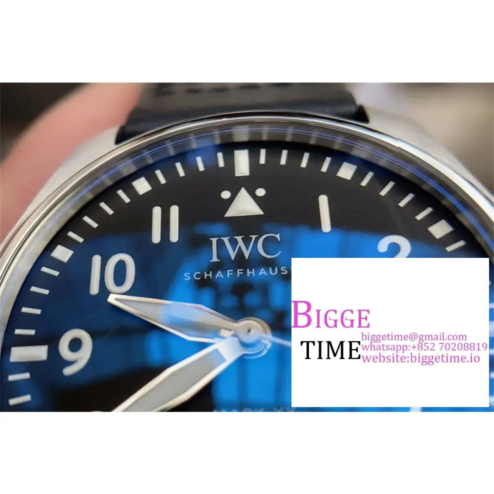 Iwc Pilot Mark Xx 40Mm Iw328201 Black Dial Leather Strap V7F A2892 Iwc