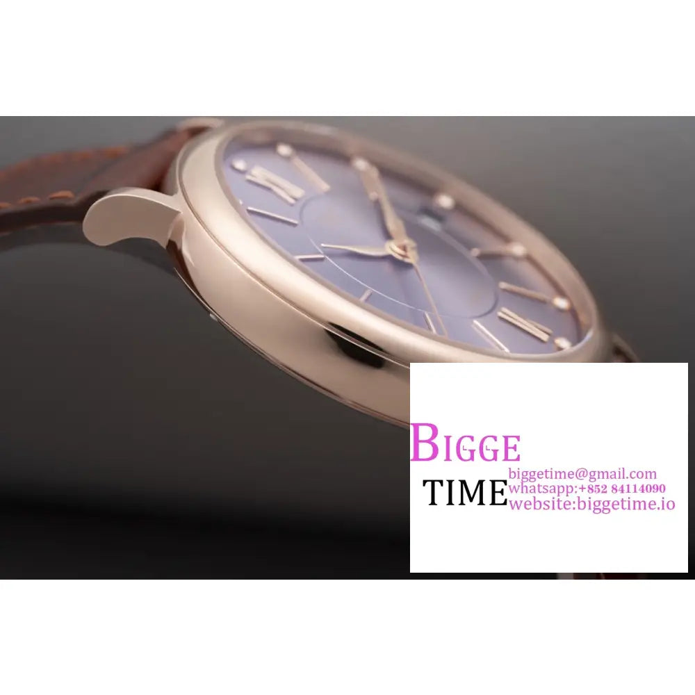 Iwc Portofino 37Mm Ladies Rg Grey Dial Leather Strap V7F A2892 Iwc
