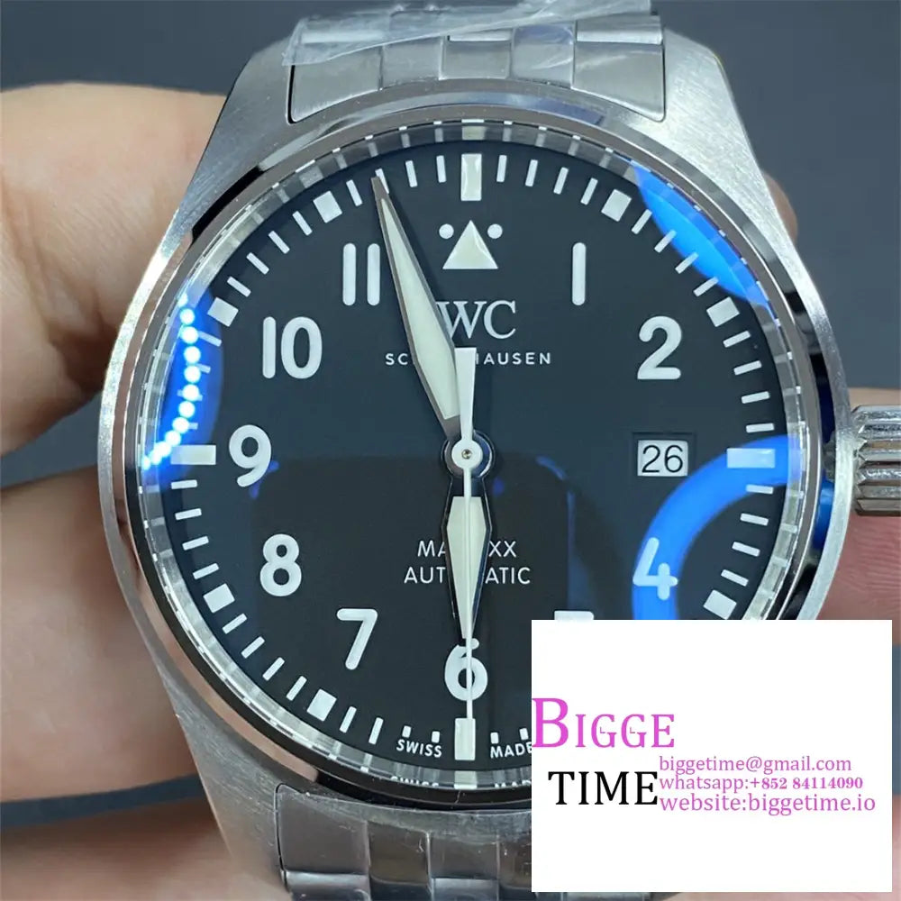 Iwc Pilot Mark Xx 40Mm Iw328202 Black Dial Ss Bracelet V7F A2892 Iwc