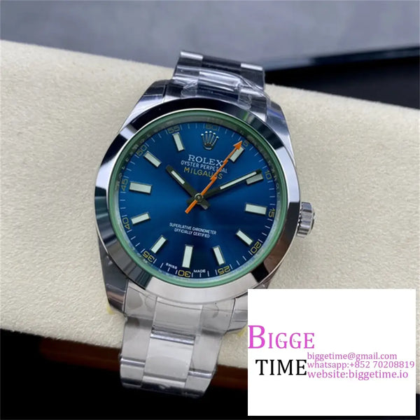 Milgauss 40Mm 116400 Blue Dial Ss Bracelet Gsf A3131 Option1 Rolex