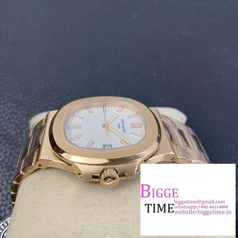 Nautilus 5711 40Mm Rg White Dial Bracelet Ppf A330Sc Patek Philippe