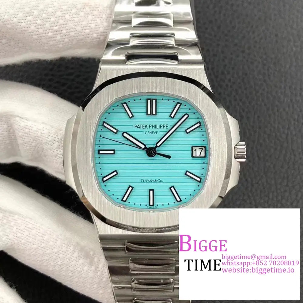 Nautilus 5711 40Mm Tiffany Blue Dial Ss Bracelet 3Kf A324Sc Option1 Patek Philippe