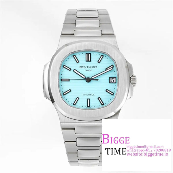 Nautilus 5711 40Mm Tiffany Blue Dial Ss Bracelet Ppf A330Sc Option1 Patek Philippe