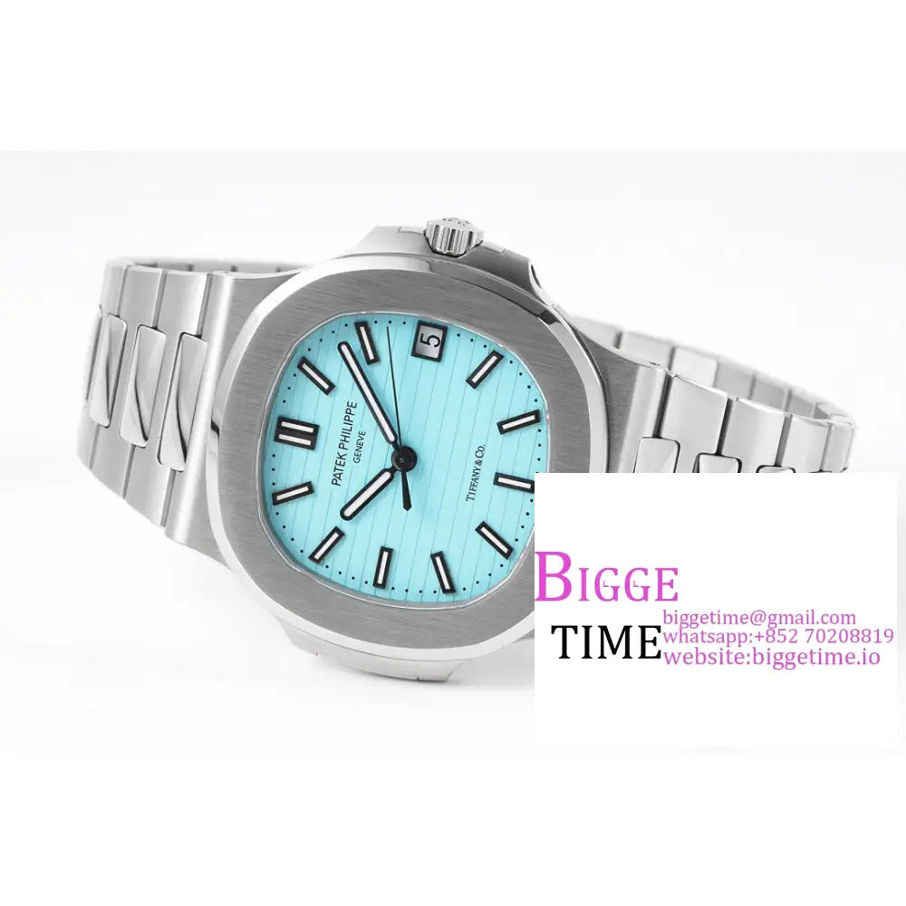 Nautilus 5711 40Mm Tiffany Blue Dial Ss Bracelet Ppf A330Sc Patek Philippe