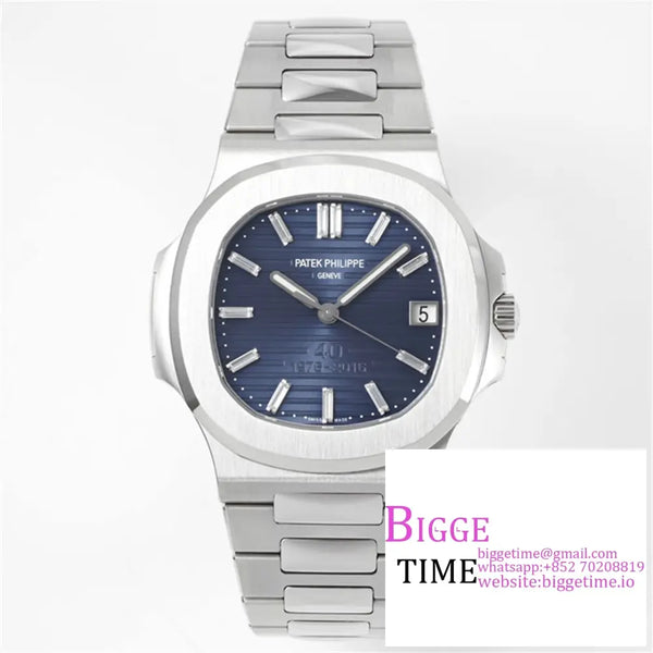 Nautilus 5711 40Th Annyversery 40Mm Blue Dial Ss Bracelet Ppf A324Sc Option1 Patek Philippe