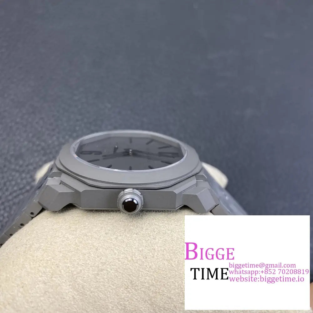 Octo Finissimo 40Mm Grey Dial Bracelet Bvf My9015 Bvlgari