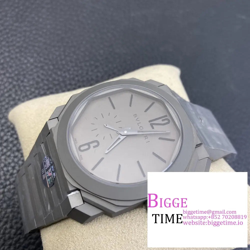 Octo Finissimo 40Mm Grey Dial Bracelet Bvf My9015 Bvlgari