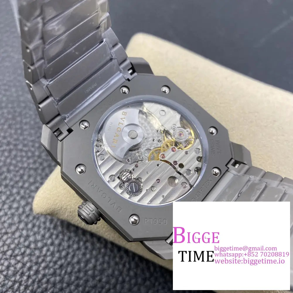 Octo Finissimo 40Mm Grey Dial Bracelet Bvf My9015 Bvlgari