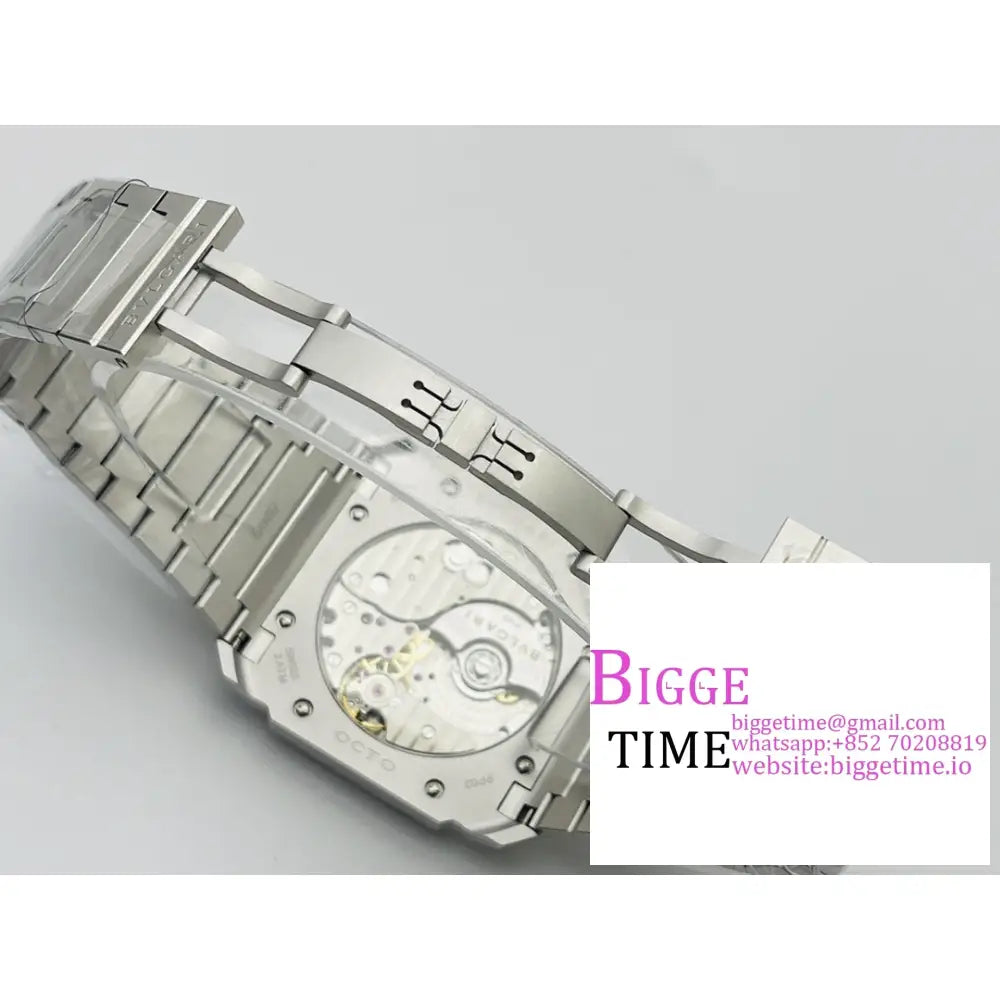 Octo Finissimo 40Mm White Dial Ss Bracelet Bvf My9015 Bvlgari