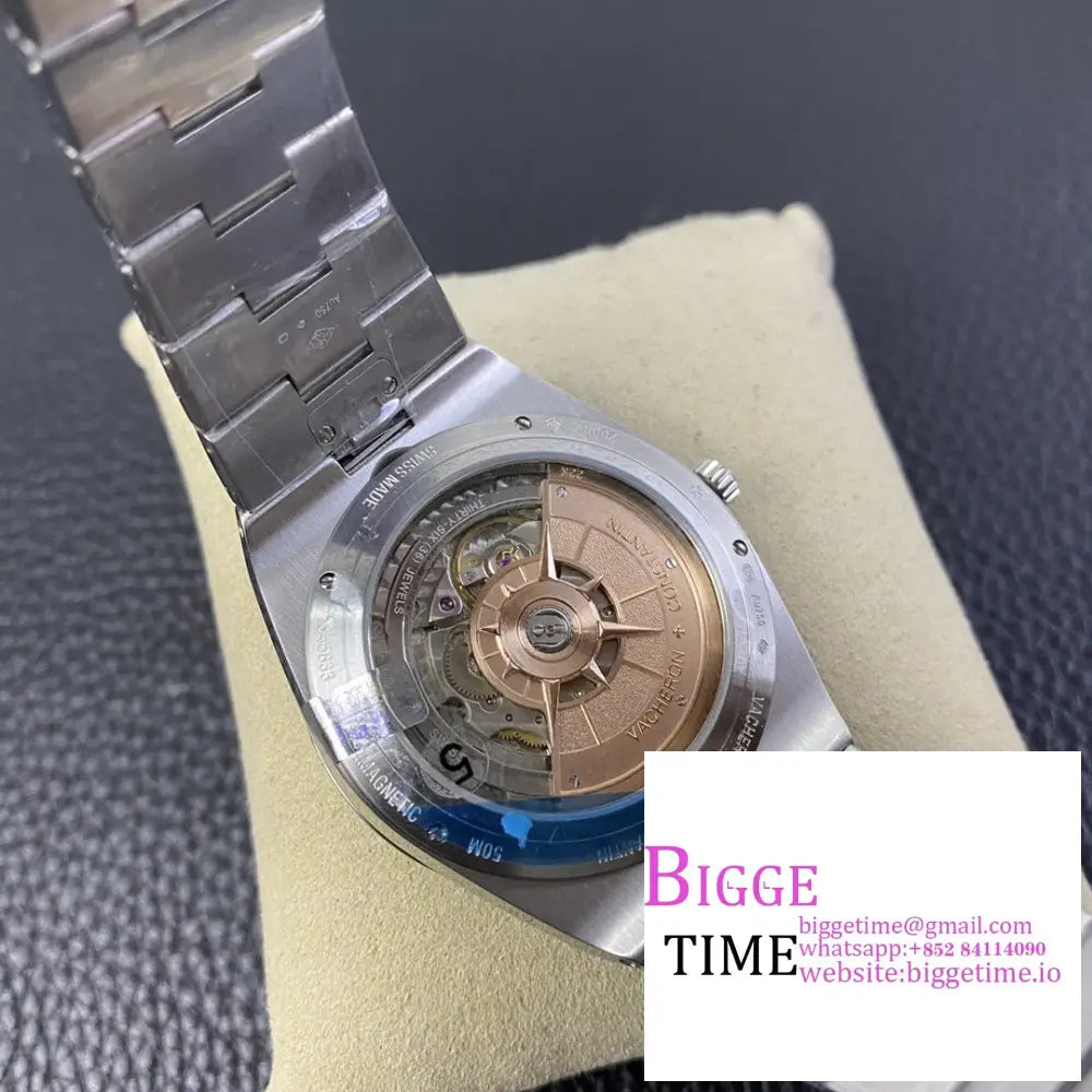 Overseas 40Mm 2000V Blue Dial Ss Bracelet Xf A1120 Vacheron Constantin