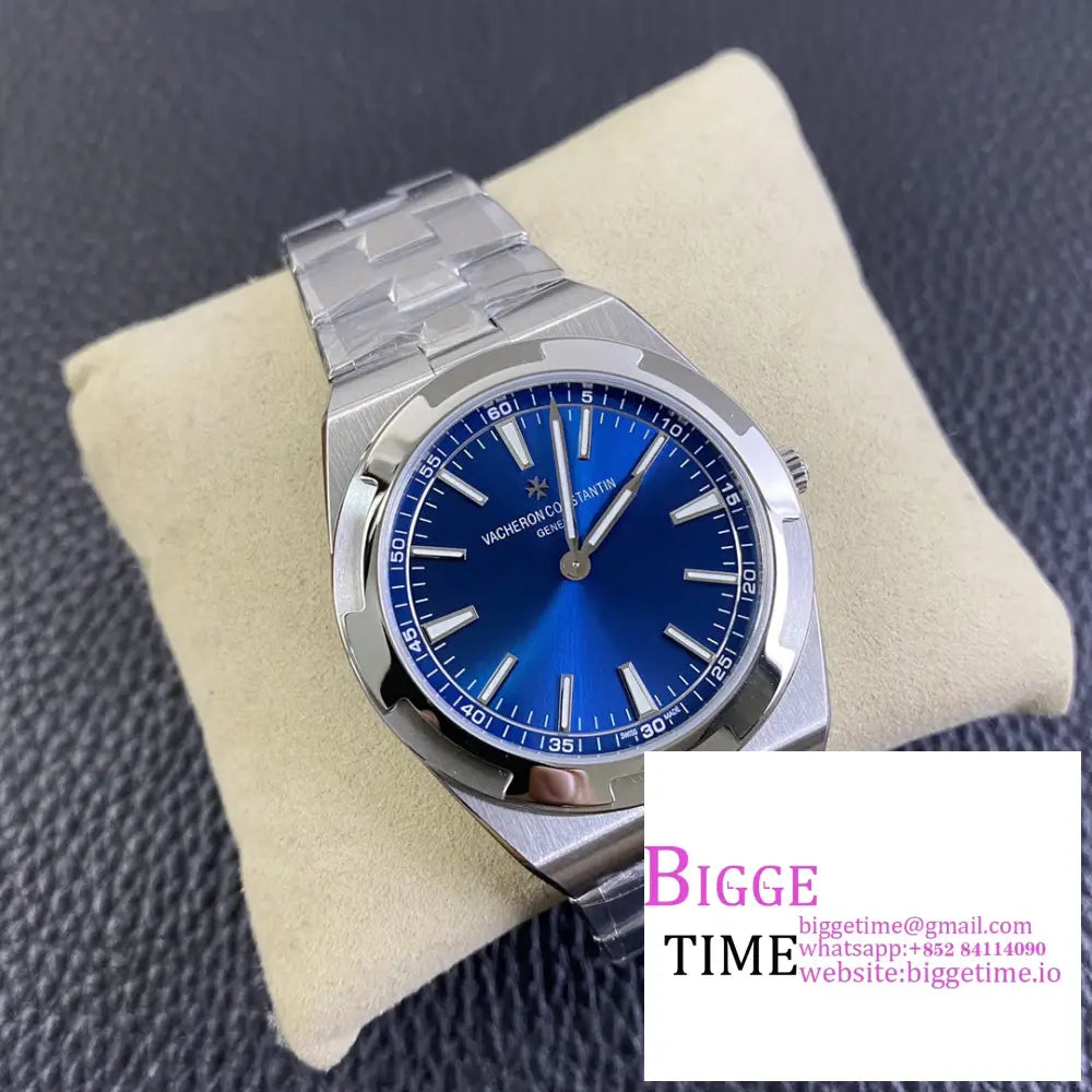 Overseas 40Mm 2000V Blue Dial Ss Bracelet Xf A1120 Vacheron Constantin
