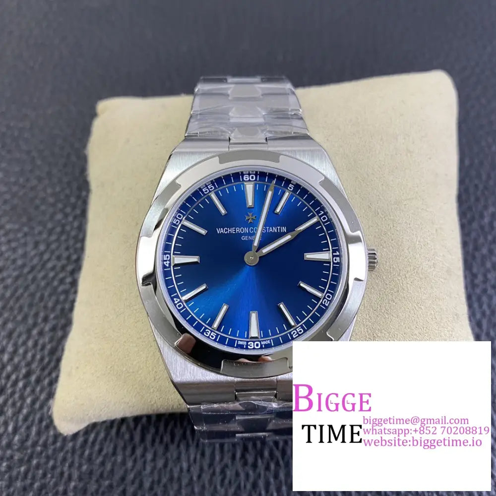 Overseas 40Mm 2000V Blue Dial Ss Bracelet Xf A1120 Option1 Vacheron Constantin