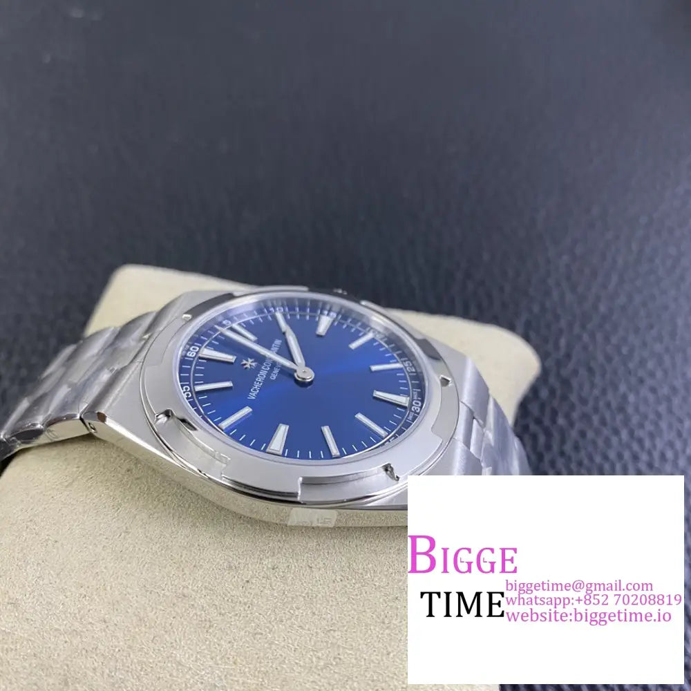 Overseas 40Mm 2000V Blue Dial Ss Bracelet Xf A1120 Vacheron Constantin