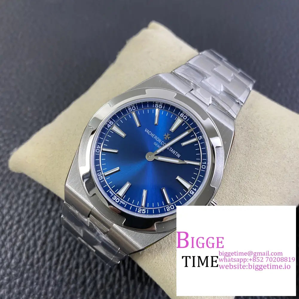 Overseas 40Mm 2000V Blue Dial Ss Bracelet Xf A1120 Vacheron Constantin