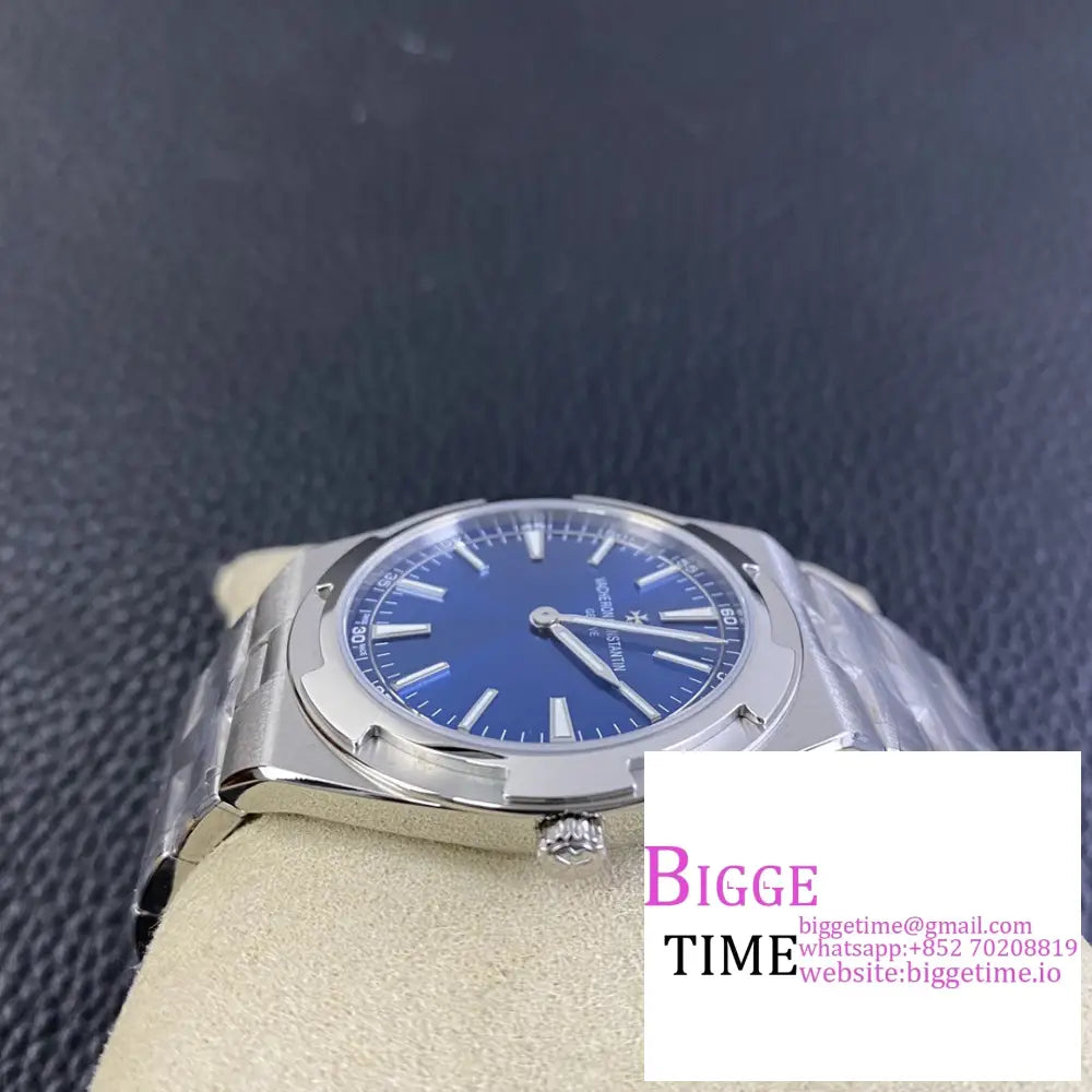 Overseas 40Mm 2000V Blue Dial Ss Bracelet Xf A1120 Vacheron Constantin