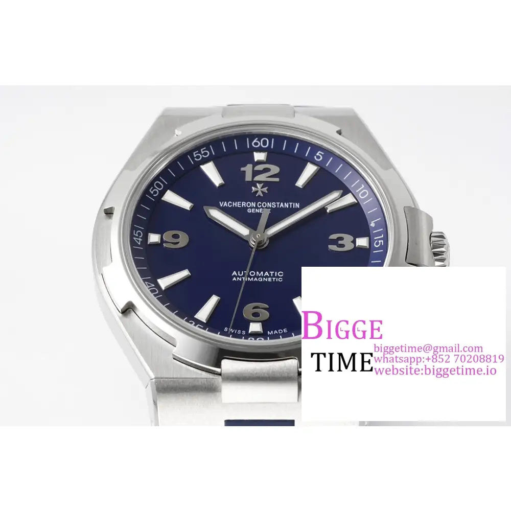 Overseas 42Mm 47040 Blue Dial Rubber Strap Ppf A1226Sc Vacheron Constantin