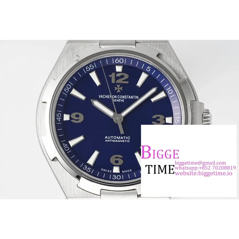 Overseas 42Mm 47040 Blue Dial Ss Bracelet Ppf A1226Sc Vacheron Constantin