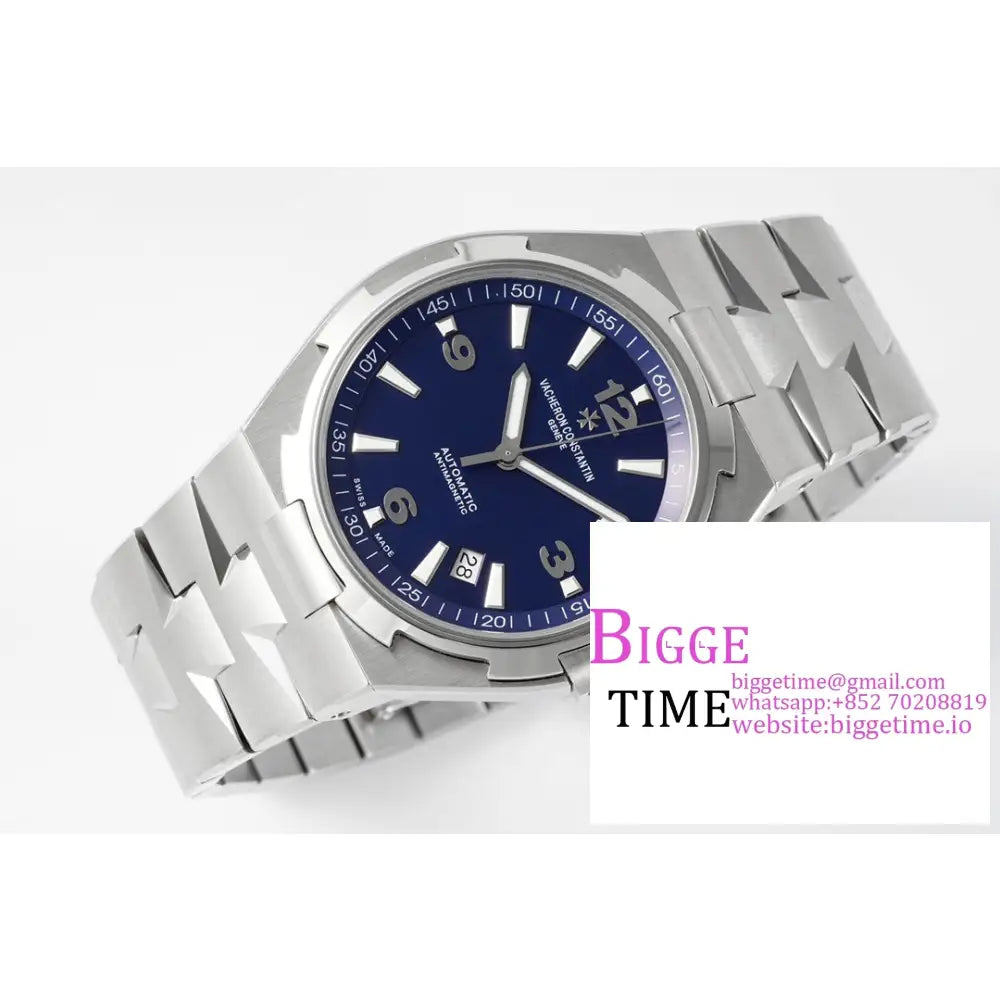 Overseas 42Mm 47040 Blue Dial Ss Bracelet Ppf A1226Sc Vacheron Constantin