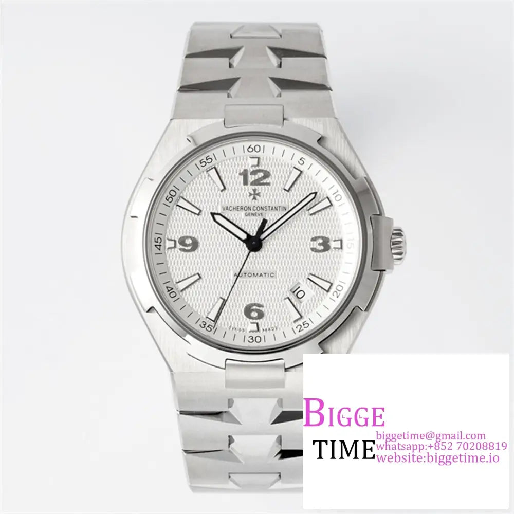 Overseas 42Mm 47040 White Dial Ss Bracelet Ppf A1226Sc Option1 Vacheron Constantin