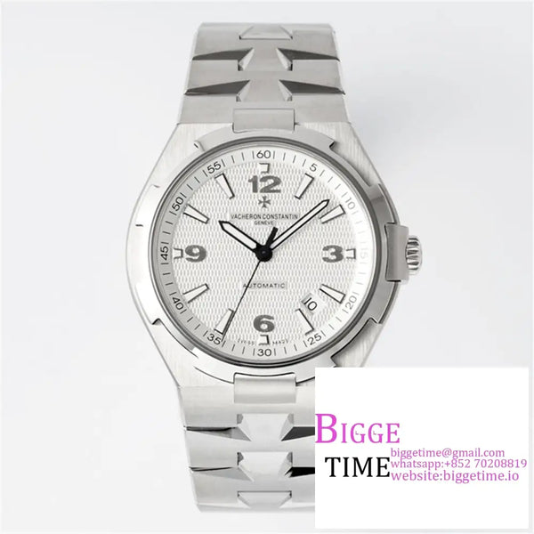 Overseas 42Mm 47040 White Dial Ss Bracelet Ppf A1226Sc Option1 Vacheron Constantin