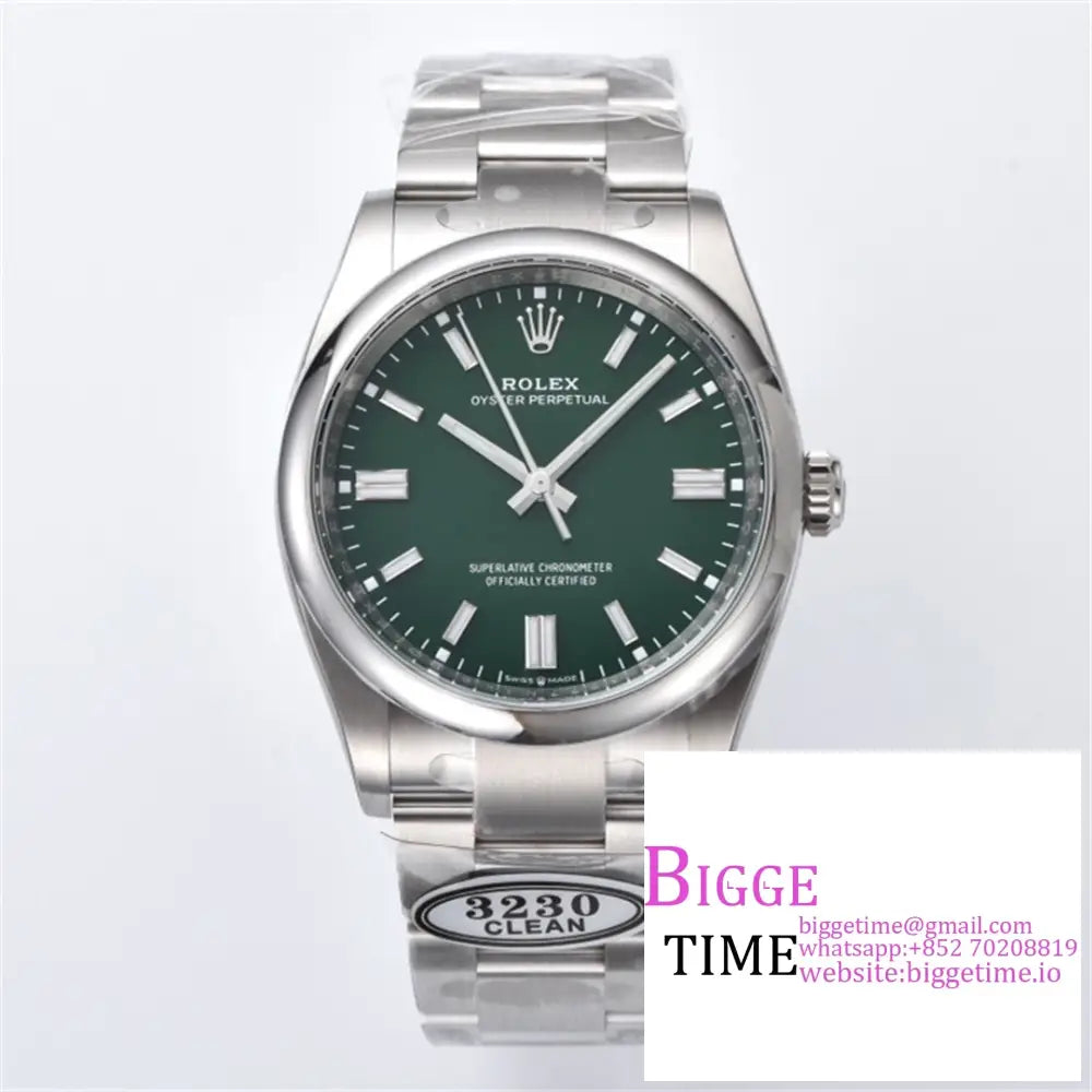 Oyster Perpetual 36Mm 126000 Green Dial Bracelet Clean Factory Cf Vr3230 Option1 Rolex