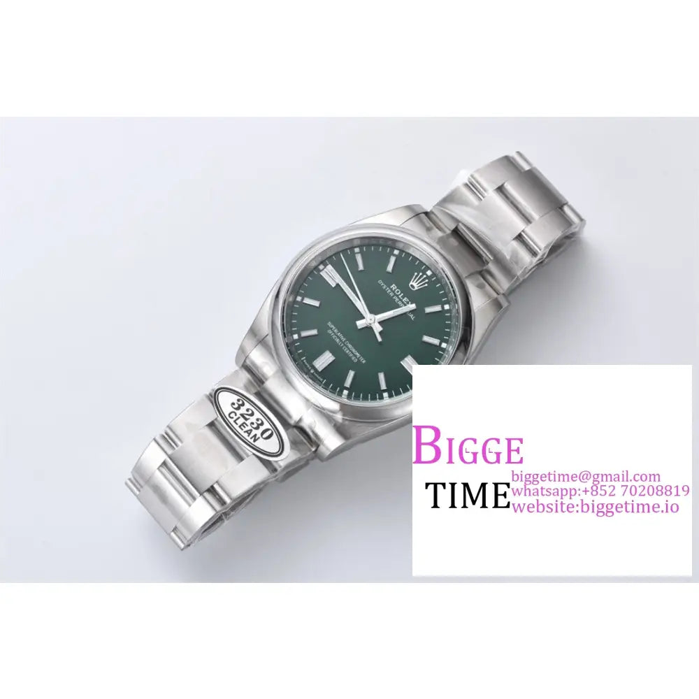 Oyster Perpetual 36Mm 126000 Green Dial Bracelet Clean Factory Cf Vr3230 Rolex