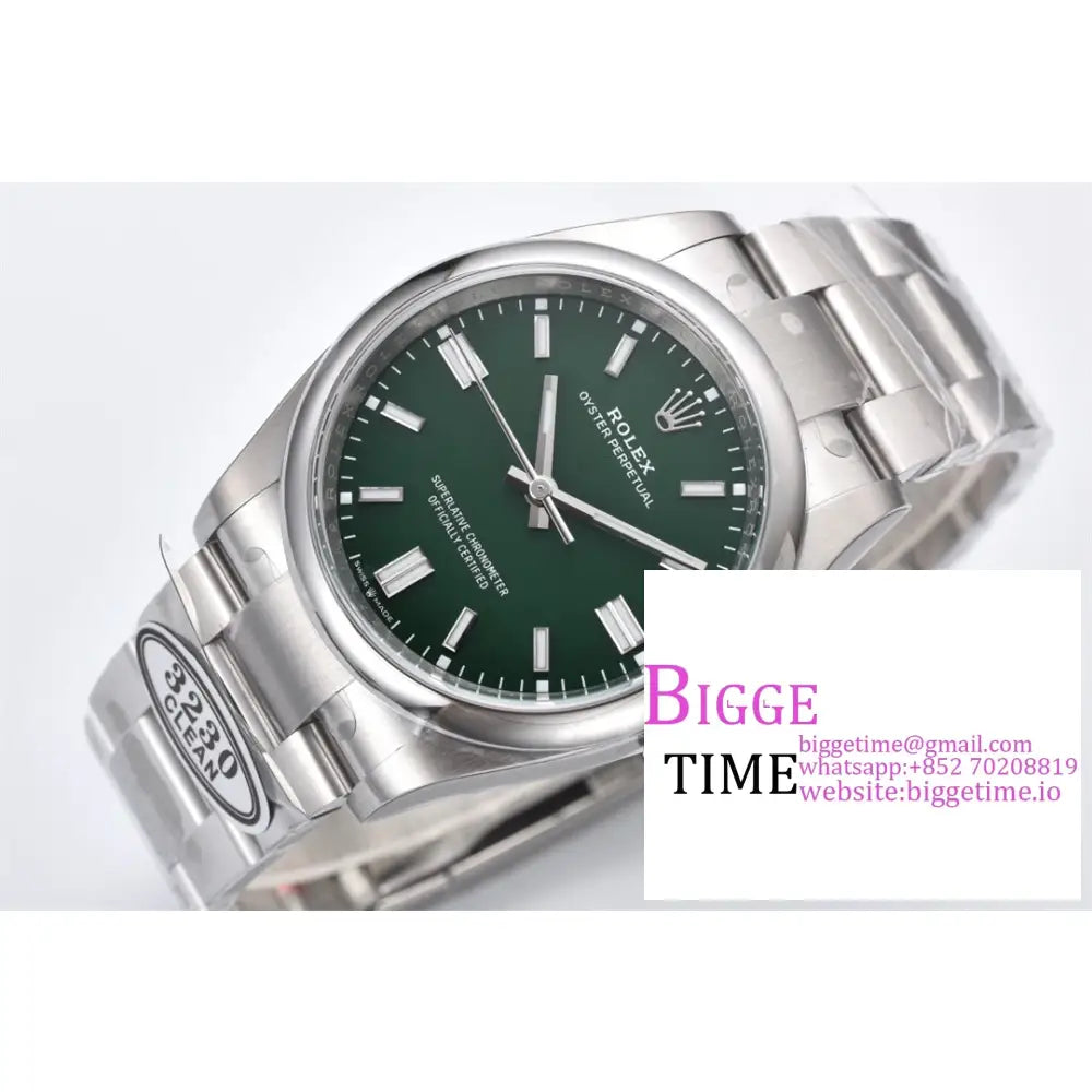 Oyster Perpetual 36Mm 126000 Green Dial Bracelet Clean Factory Cf Vr3230 Rolex