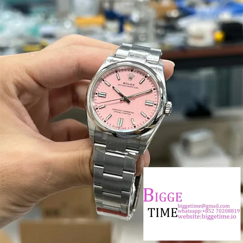 Oyster Perpetual 36Mm 126000 Pink Dial Bracelet Vsf Vs3230 Option1 Rolex