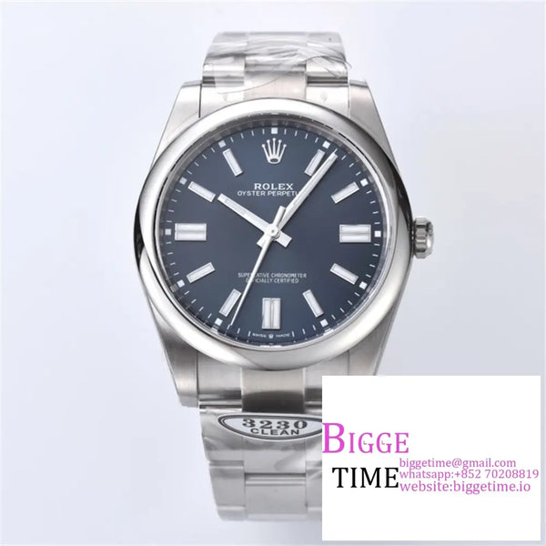 Oyster Perpetual 41Mm 124300 Blue Dial Bracelet Clean Factory Cf Vr3230 Option1 Rolex